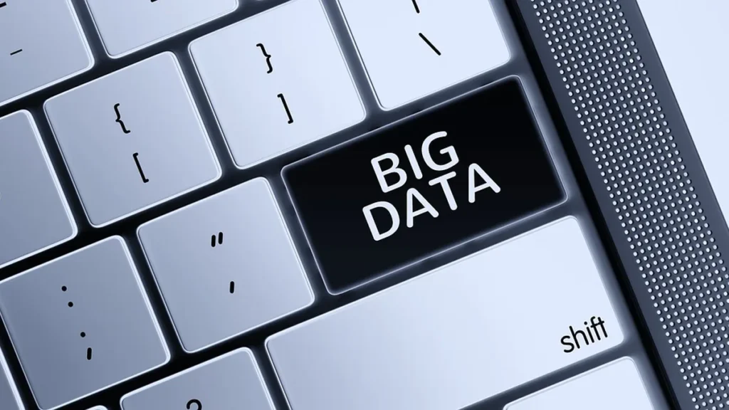 A close-up of a computer keyboard featuring a black key with the text 'BIG DATA' in white letters.